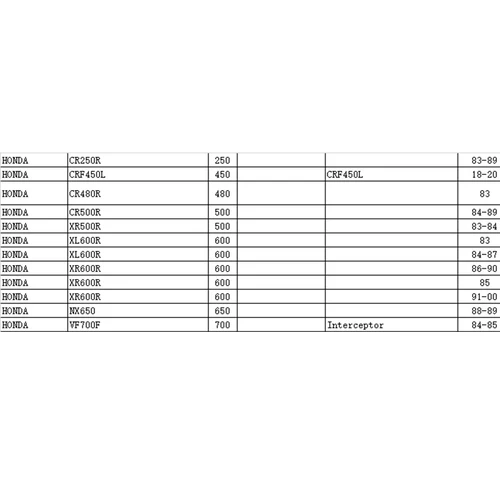 Imagen 2 del producto LOPOR 7 Uds. Placas de discos de embrague de calle fibrosos para motocicleta HONDA CR250 CRF450 CR480 CR500 XR500 XR600 XL600 NX650 VF700