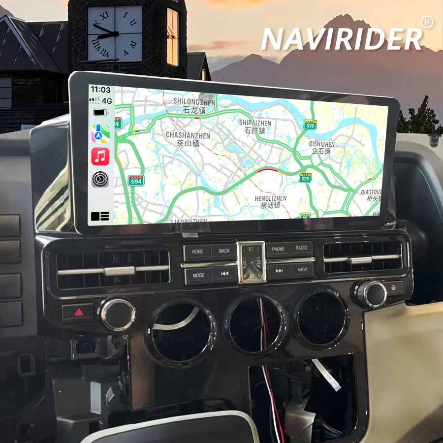 

12,3-дюймовый автоматический радиоприемник для Toyota Hiace GRANVIA hiace GPS-навигатор Видеоплеер Android Автомобильный радиоприемник Мультимедийный экран CarPlay bt 4G