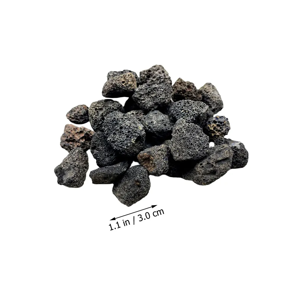 1 حقيبة الأحجار البركانية الطبيعية السلس الزخرفية الصخور لخزان الأسماك المزارعون ديكور مكتب المنزل الحرفية حلية حوض السمك حجر هدية