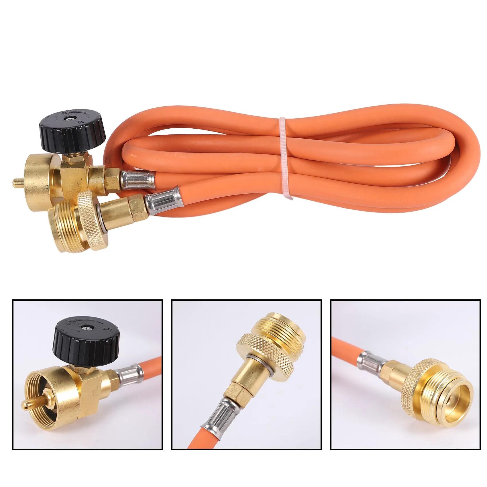 Welding Torch Hose CGA600 1.5M (5Ft) Hose and Belt Hook for MAPP Torch Extension Kit