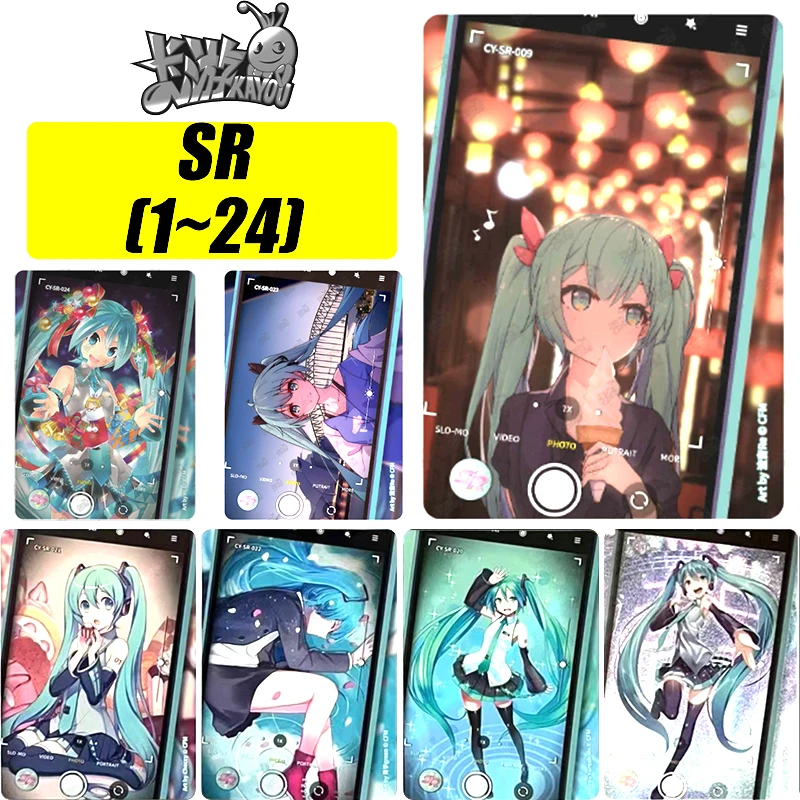 

Kayou SR Card 1~24 Series Hatsune Miku Meiko Kagamine Rin Rare Limited Edition Collection Card Christmas Birthday Gift Game Toys