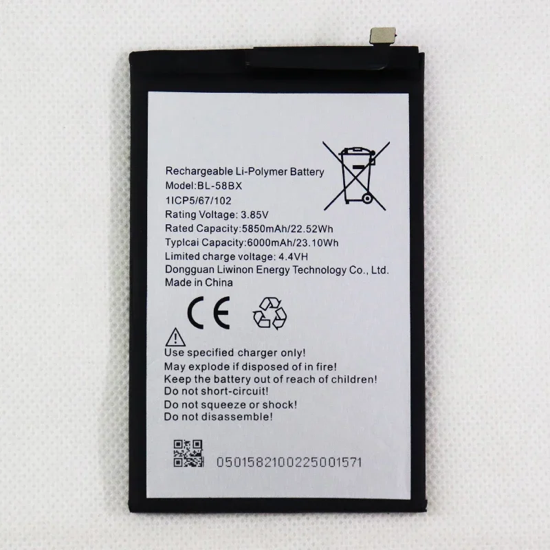 6000mAh BL-58BX Battery For infinix / X680/Hot 9 Play/Hot 10 Play/X688B/X688C/Smart 5 India