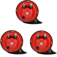 3X 300DB 12V Universal Electric Snail Train Horn Super Loud Waterproof Horns Siren For Motorcycle Car Truck SUV Boat