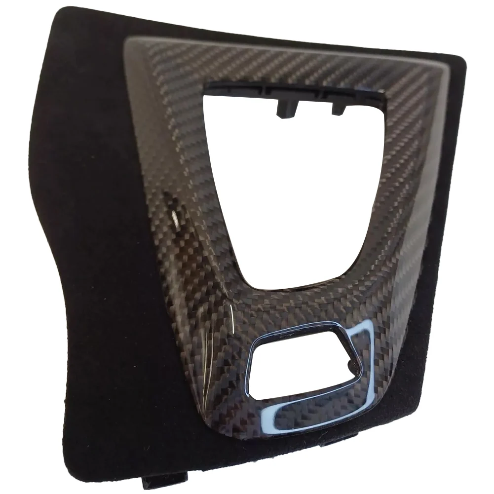 Carbon Gear Selector Cover For BMW For M3 For F80 F82 51162358359 Gear Selector Cover ABS Black Car Replacement Chassis Parts