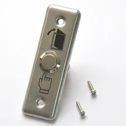 Door Switch Button For Access Control Door Switch Stainless Steel Slim Exit Push Release Button Alloy Switch Bell Push Release