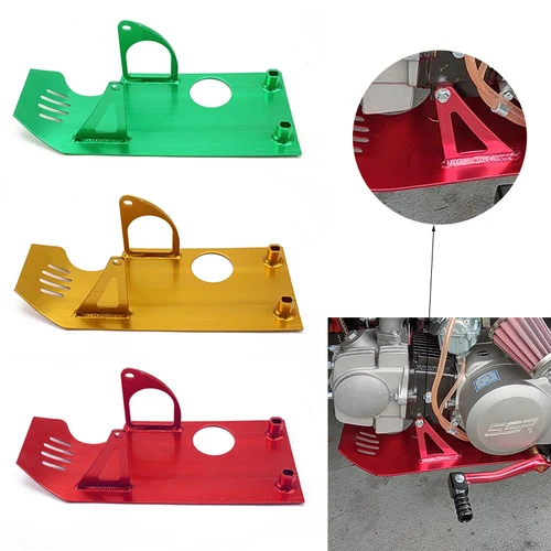 Imagen 1 del producto Placa de deslizamiento de motor de motocicleta, funda protectora de aluminio para Honda XR50 CRF50 Pit Dirt Bike 50cc 70cc 90cc 110cc 125cc 140cc Lifan