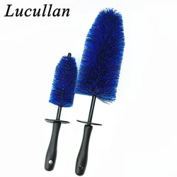 Lucullan cepillo de detalles azules, limpiador de polvo de freno de neumáticos de llanta de pelo Ultra suave que llega fácilmente a Nook y Crannies