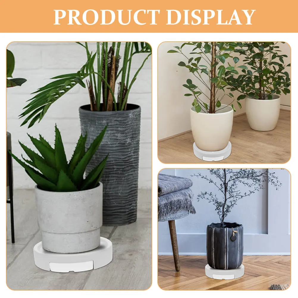 Heavy Duty Rolling Plant Stand with 4 Locking Casters for Indoor Outdoor Use Flower Pot Holder Movable Planter Base Garden Pot