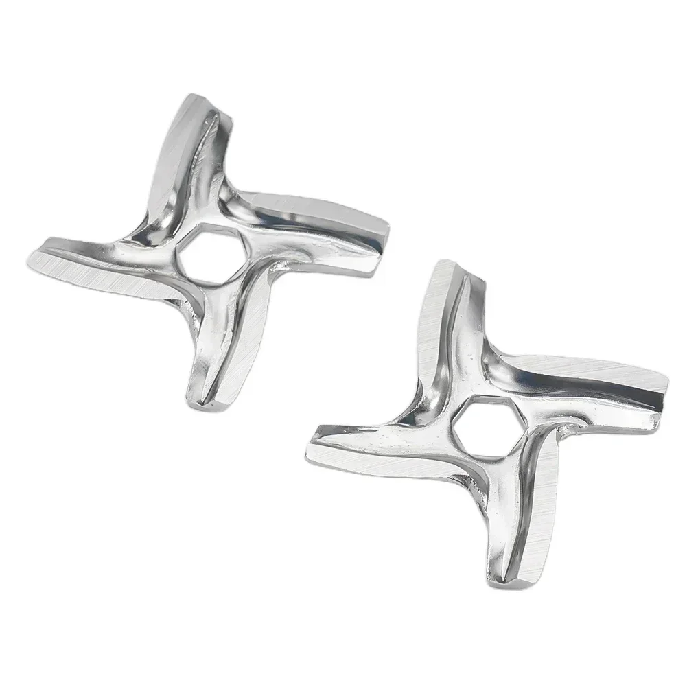 2* Mincer Blades Meat Grinder Parts #5 Mincer Accessory Replacement Fits For Moulinex HV2, HV3,HV4, HV6,HV8,ME6121