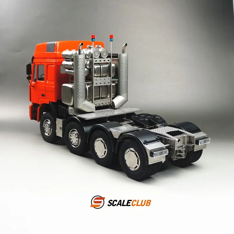 Scaleclub Model 1/14 For MAN F2000 8X6 Chassis Short Axle Heavy Tow With Car Shell Equipment Rack  For Tamiya  RC Trailer Tipper