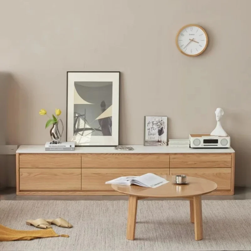 Adjustable wooden TV cabinet, unit modern TV cabinet stand, with storage drawers