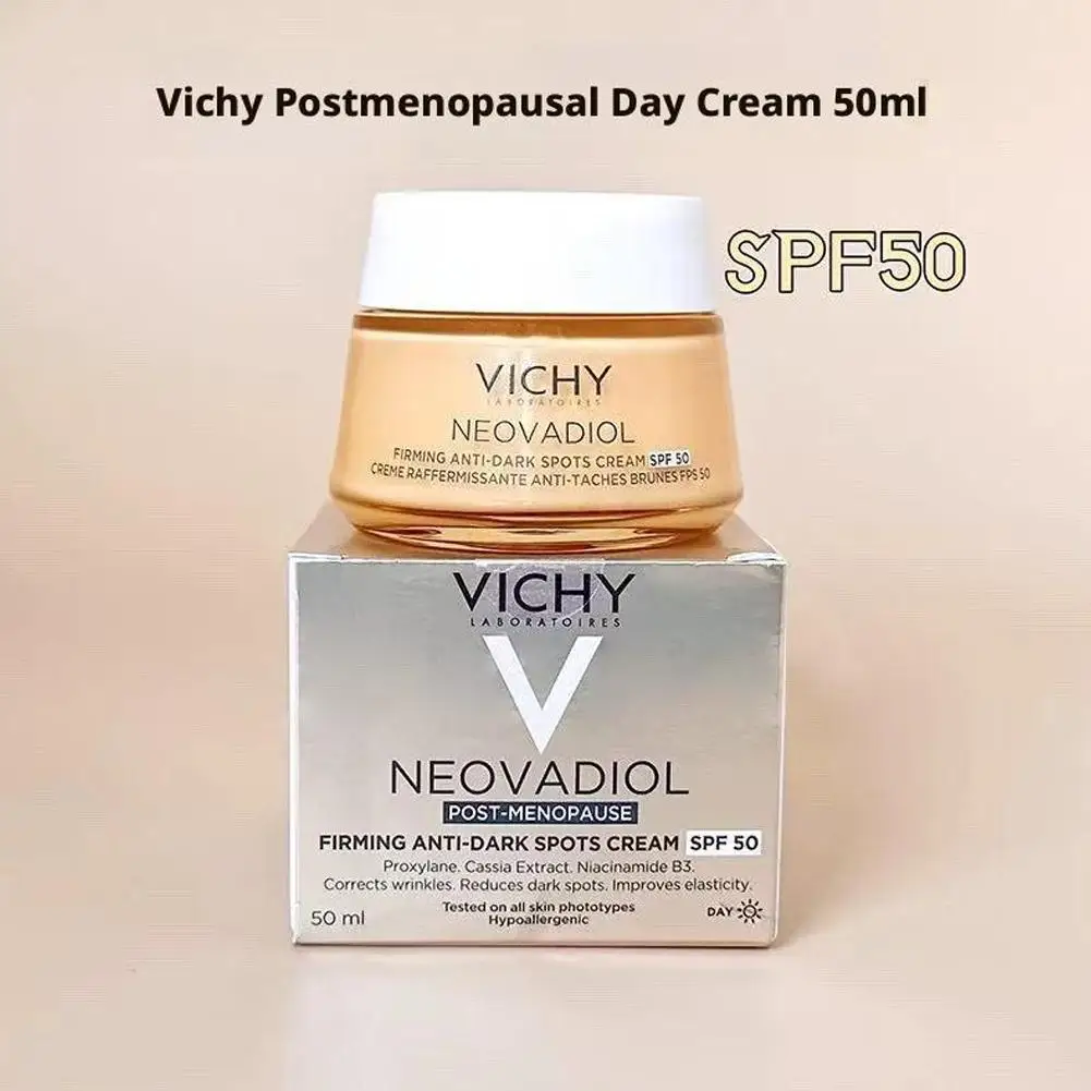50ml VICHY Postmenopausal night cream Firming Skin Deeply Hydrating Moisturizing Menopause Reduce Fine Lines Face Skin Care