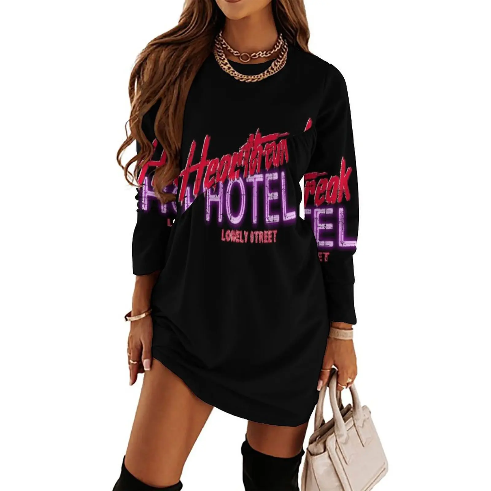 

Heartbreak Hotel, distressed Long Sleeved Dress ladies dresses for special occasion birthday dress for women