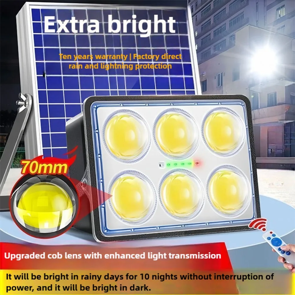 3000W Solar Street Light for Outdoor Motion Sensor 2 Head Outdoor Garden Light with Remote Control Bright Waterproof