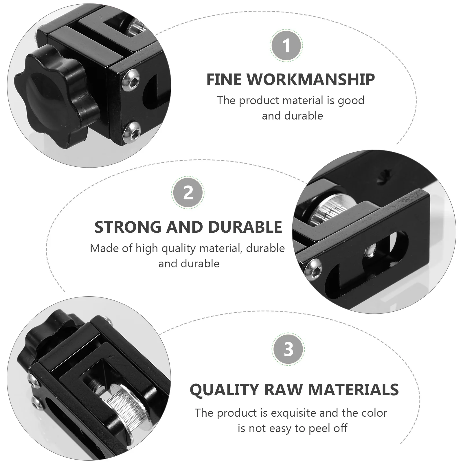 

1Pcs X- Synchronous Belt Tensioner Replacement 3D Printer Part High-Quality Aluminum Alloy Repair Pei