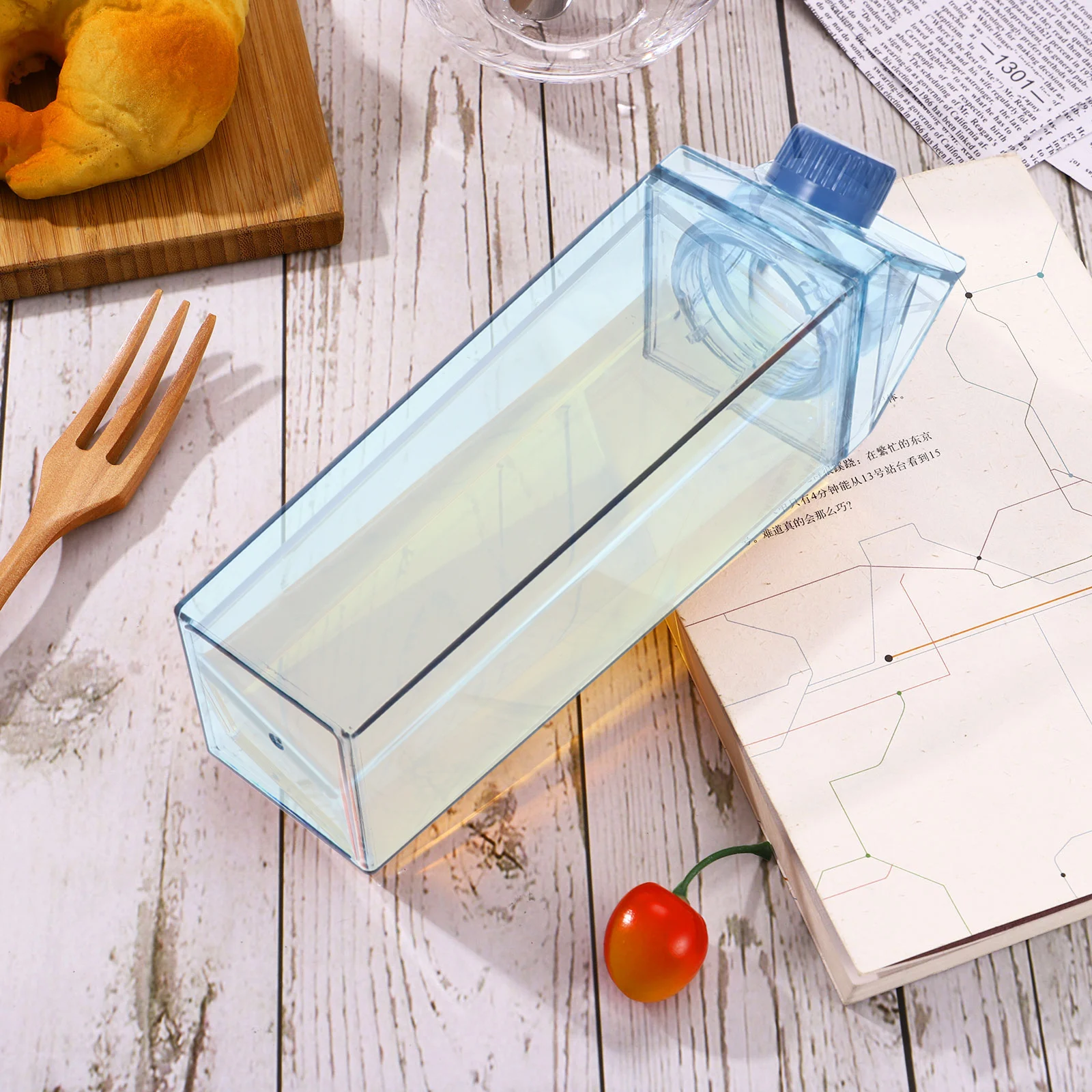 

1 шт., 500 мл, прозрачная бутылка для молока, герметичная крышка, красочный сок, газированная вода, чай с лимоном, яркая привлекательная форма, домашнее использование