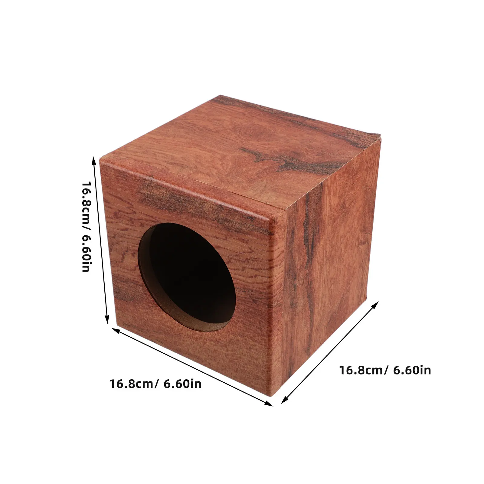 Automotive Wooden Speaker Cabinet Striped Finish Sturdy Build for Car Truck Audio Systems Easy Install Stable Sound Output