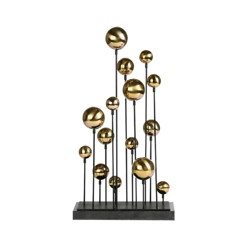 

Light luxury gold balloon group sculpture home jewelry desktop porch decoration model house ornament