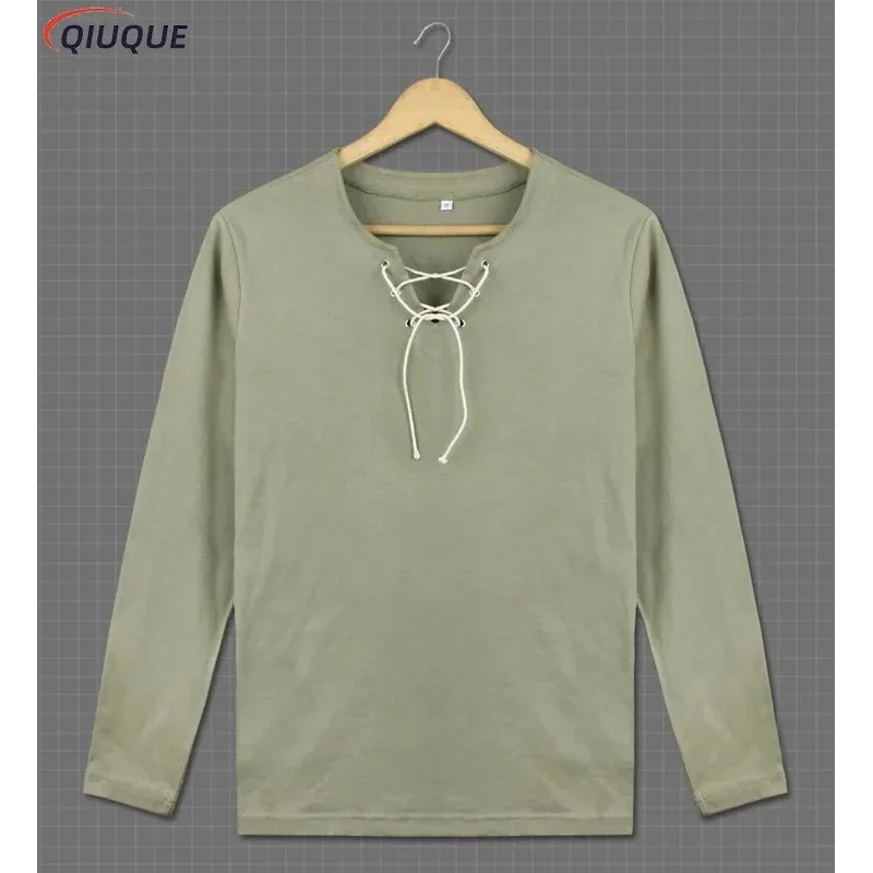 

DY2025 Eren Jaeger Cosplay Costume, Green Long/Short Sleeve T-shirt, Daily Casual Shirt, Anime Clothing