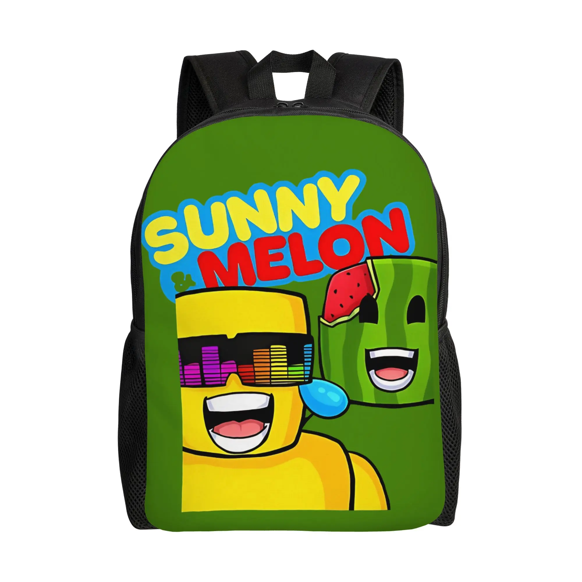 

Sunny and Melon Backpack Camping Backpacks Male Streetwear School Bags Colorful Soft Rucksack