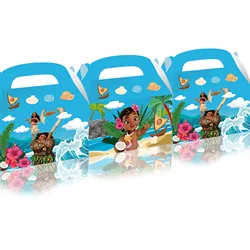 Moana Ballons Decoration Birthday Baby Shower Portable Candy Box Paper Disposable Tableware Party Decoration Backdrop Gifts