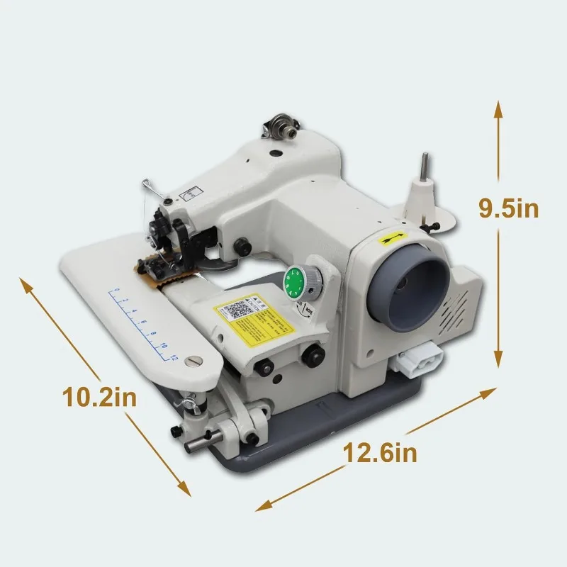 ماكينة خياطة الغرز العمياء المحمولة 110 فولت - سرعة 1200 SPM عالية، إنشاء طبقات غير مرئية وغرز سلسلة بحاشية عمياء جهدًا