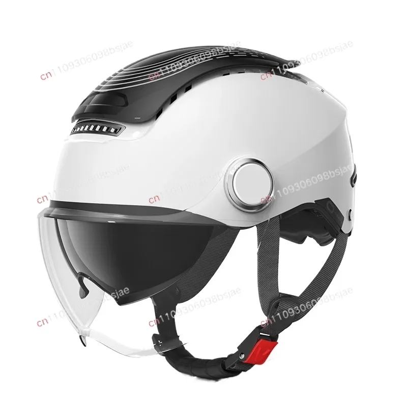 Breathable light electric motorcycle new national standard electric vehicle helmet female half helmet universal in all seasons