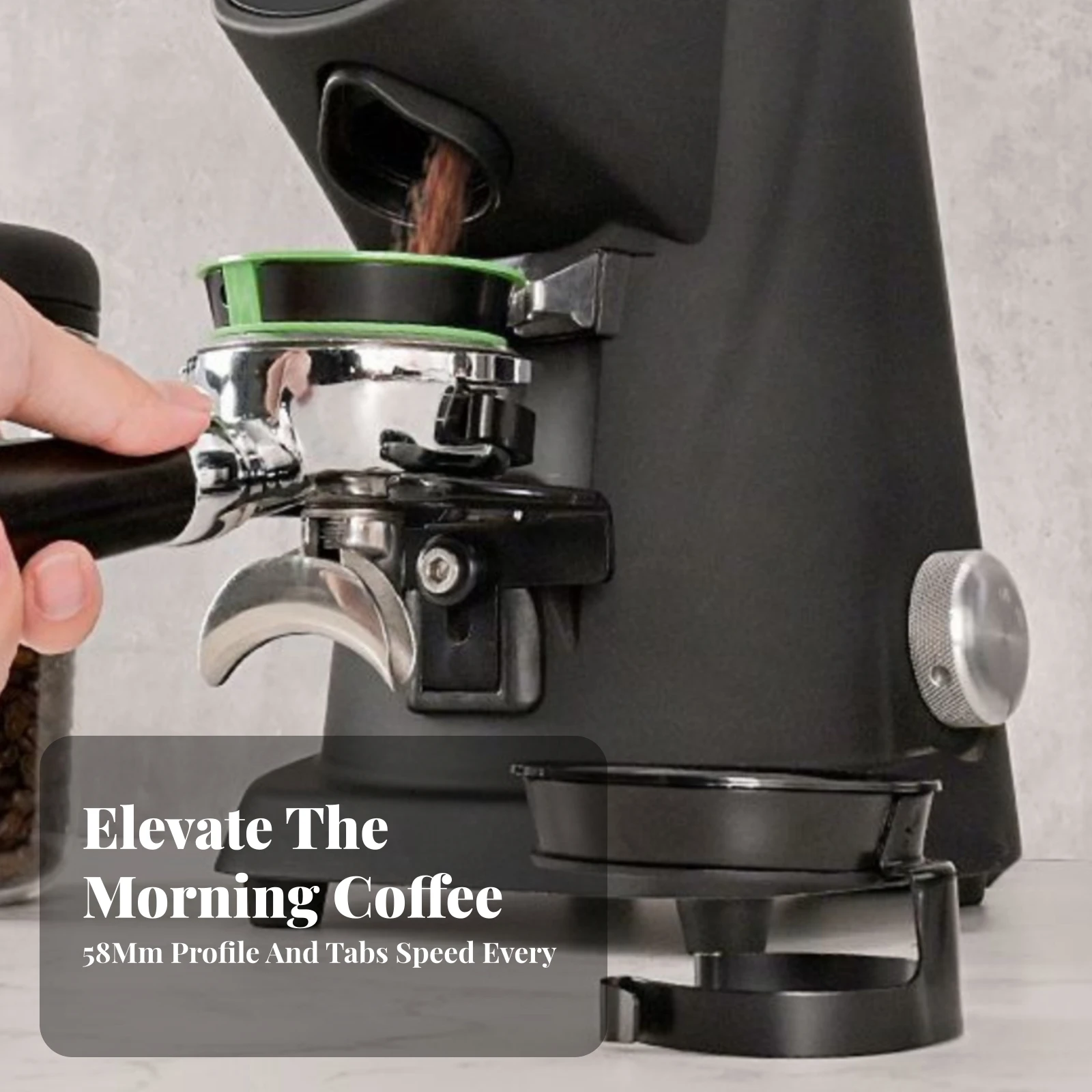 Espresso Dosing Collar Robust 58mm Portafilter Funnel Espresso Dosing Funnel Secure Sleek for Home Baristas