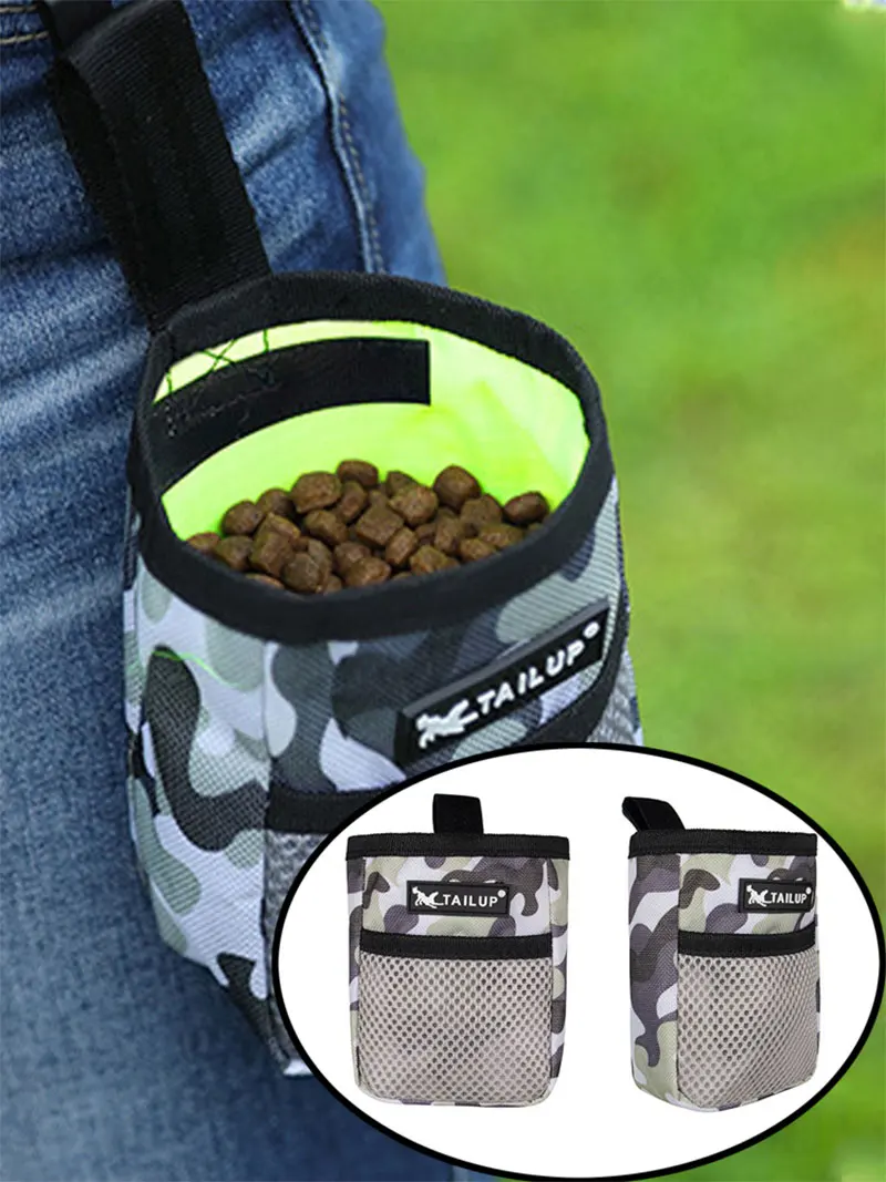 Tragbare Outdoor-Trainings-Hundesnacktasche, Haustierzubehör, hohe Verschleißfestigkeit, großes Fassungsvermögen, Belohnungstaschen für Welpen, Hüfttasche, langlebig – Detail 1