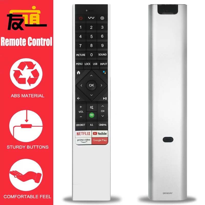 

Original ERF6K64V Bluetooth Voice Remote Control for Vu Masterpiece Glo TV 4K QLED Models 75QMP, 65QMP, 55QMP