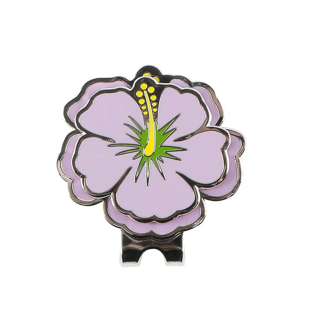 Magnetic Hat Clip Flower Golf Hat Clip Cherry Yellow Cherry Flower Golf Hat Clip Purple Pink Ball Marker Hat Clip Golfing Gift