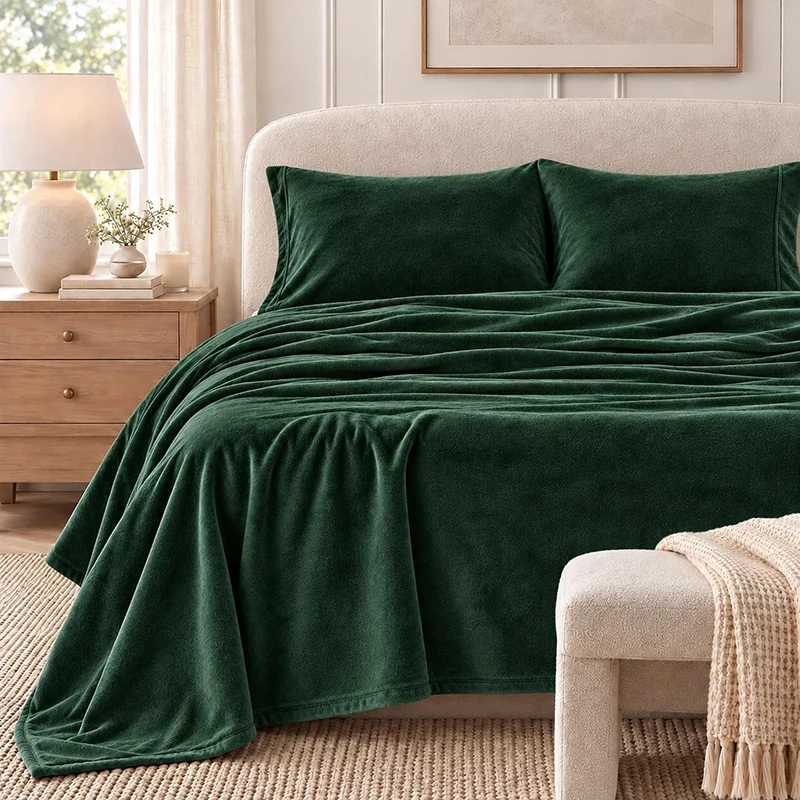 1PC Luxury Velvet Sheet Flannel Flat Bed Sheet Soft Plush Sofa Cover for Warm Bedspread Coverlet Home Christmas Table Decoration