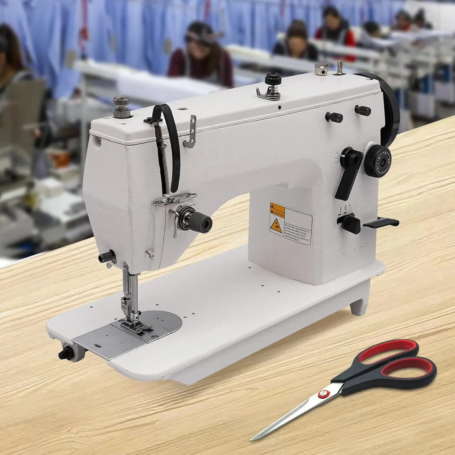 

Sewing Machine Industrial Heavy Duty Straight Seam Embroidered Sewing Machine 2000 Stitches/Min With Accessory Kit For Sewing