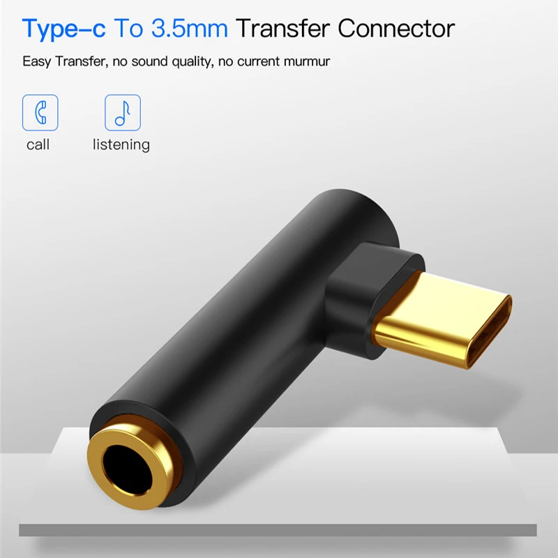 Nku Type-C To 3.5mm Jack Earphone Cable USB C Male To 3.5mm AUX Audio Adapter USB-C 3.5 Converter Cable for Xiaomi Mobile Phone