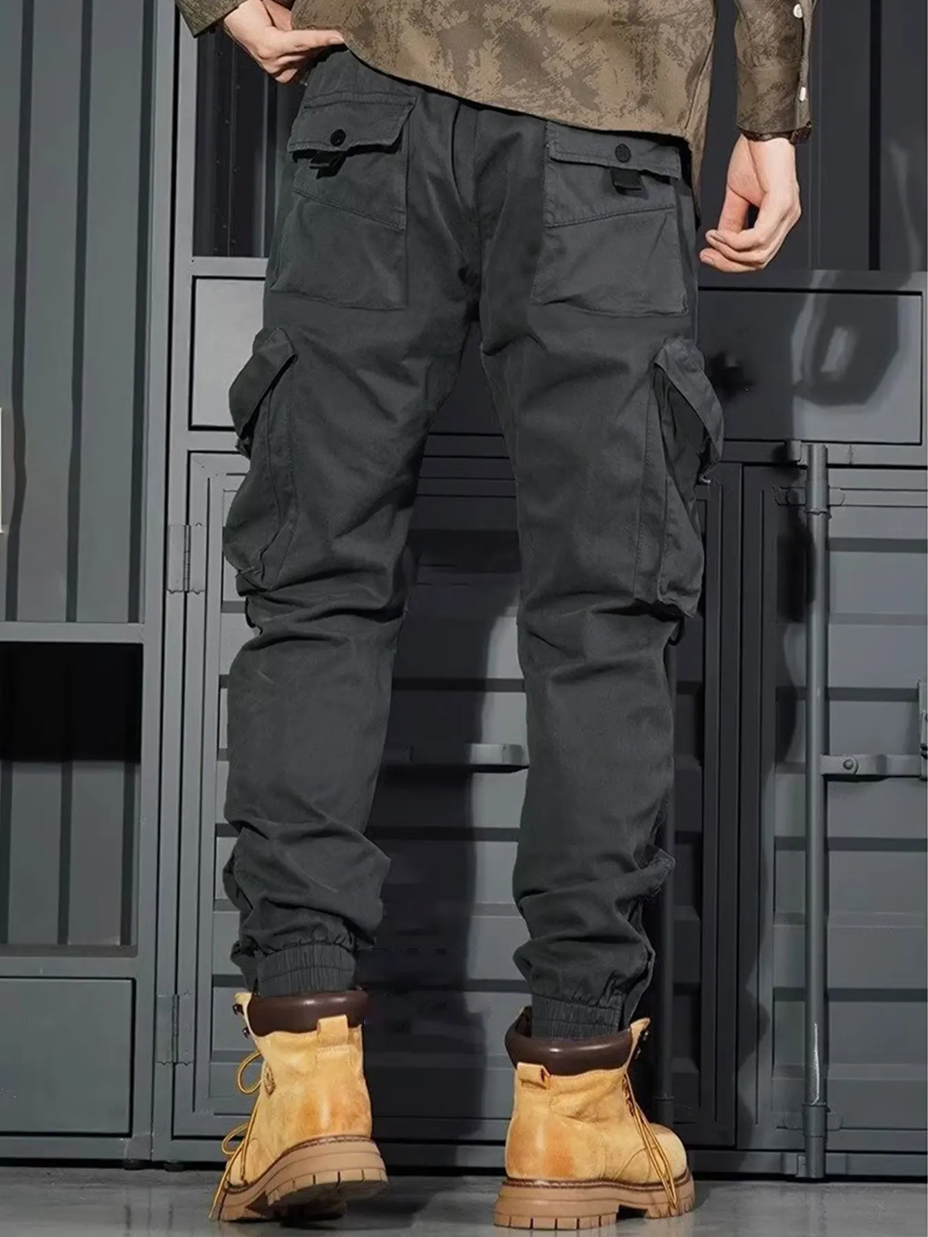 Oversized Carga Parachute Pants Men Y2k Hip Hop Streetvear Vintage Wide Leg Jaggers Baggy Casual Sweatpants Techwear Harajuku