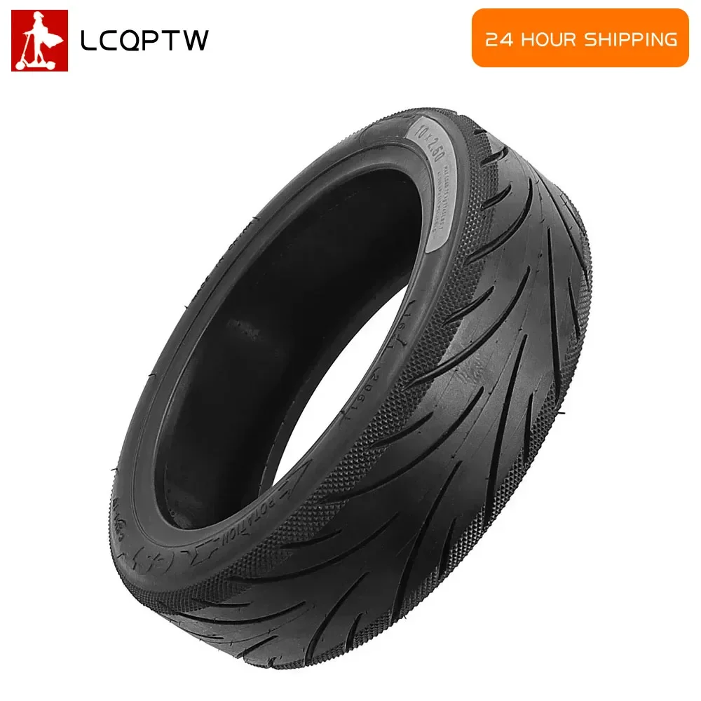 10x2,5 Vakuum Tubeless Gummireifen für Segway Ninebot KickScooter F2 F2Plus F2Pro F30D F40D Stoßdämpfender Geleereifen