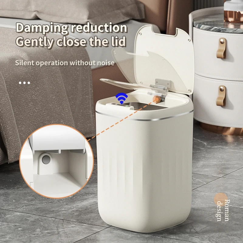 20/24L Smart Sensor Trash Can Large Capacity Induction Trash Bin Electric Touchless Wastebasket For Kitchen Bathroom with Lid