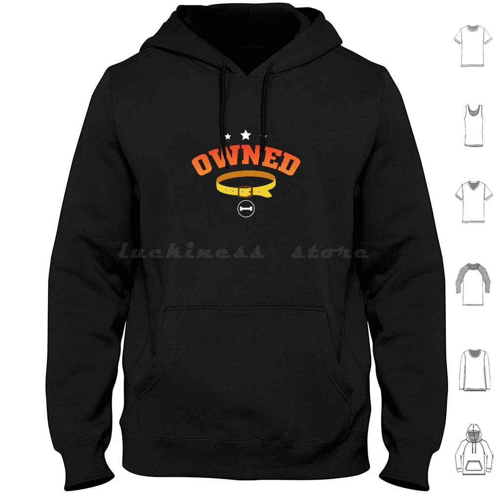 Owned ? Fetish Bdsm Couple Slave Dominatrix Hoodie cotton Long Sleeve Bdsm Submissive Slave Daddy Bondage Master Kinky