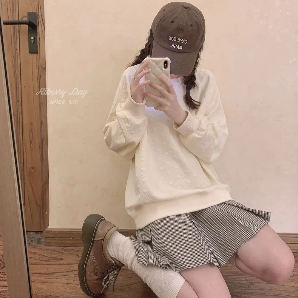 

Толстовки Молодежные женские топы в готическом стиле Тяжелые разноцветные четыре сезона на крутой подкладке Шикарный уникальный однотонный качественный вязаный принт