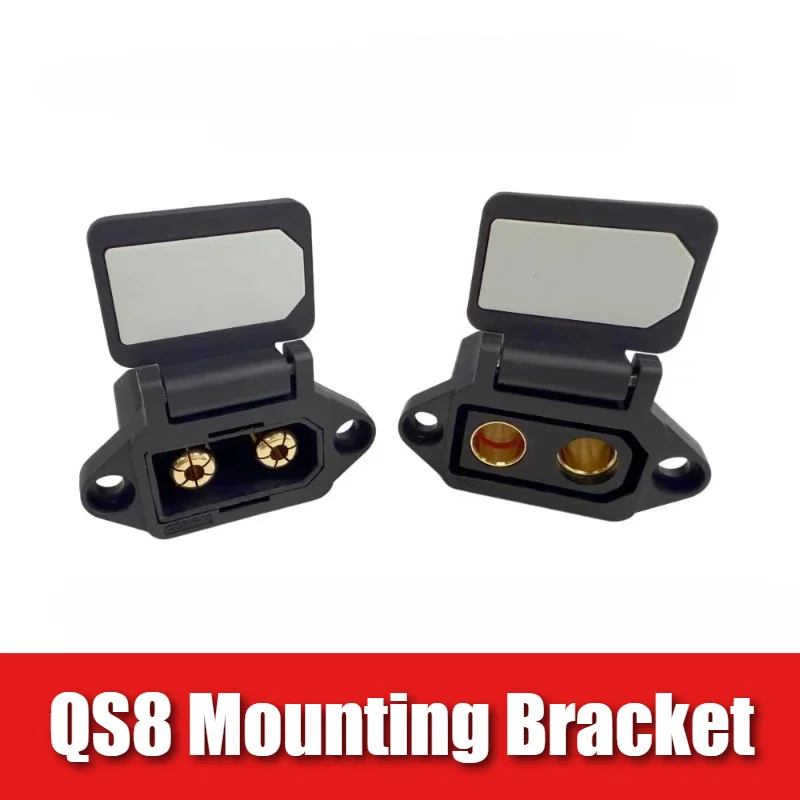 QS8-S Model Aircraft Charging Plug Fixed Bracket with Cover Lithium Battery Connector Male Female Electric Vehicle Modification