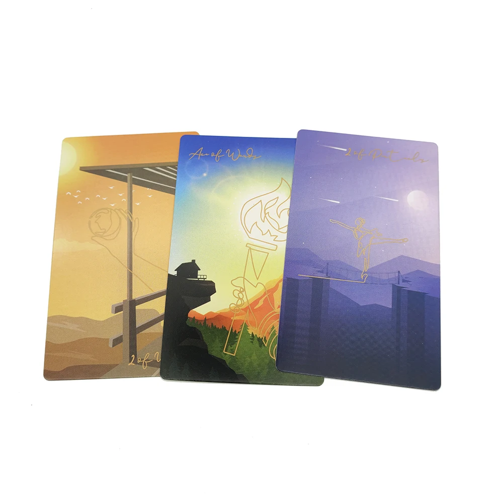 12x7cm Linescape Divination Tarot Evolution Narrow Line and Wide Landscape with Guide Book