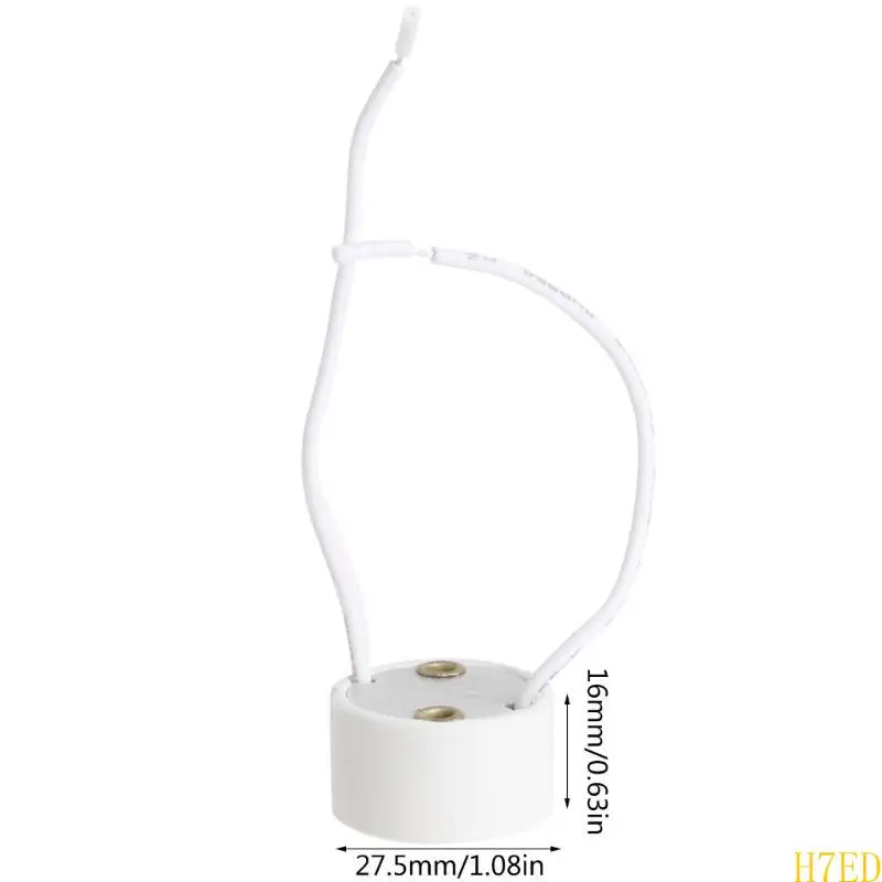 H7ED GU10 LED BULBO LED HALOGH LAMPER DO LAMPOR BASE CONECTOR CERAMICA CERAMIC