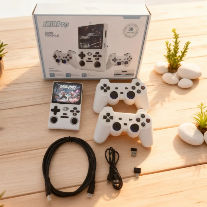

Игровая консоль M18 Pro Retro с 3,5-дюймовым экраном, портативная видеоприставка на Linux-системе, 64 ГБ, для детей