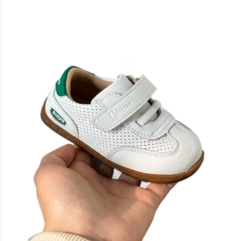 

Green black autumn new children's moral training shoes breathable boys' sports shoes girls' soft soled baby walking shoes 17-30