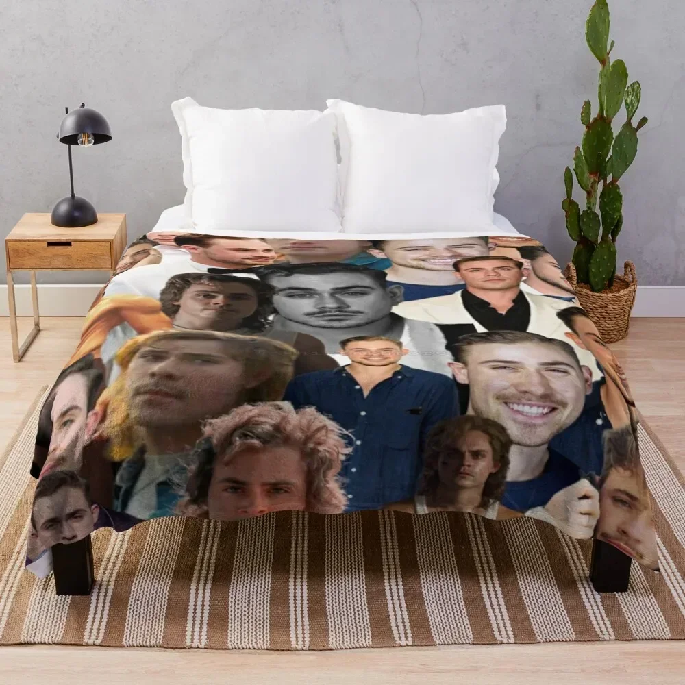 

dacre montgomery photo collage Throw Blanket Easy Care Comfortable Blanket for Couch
