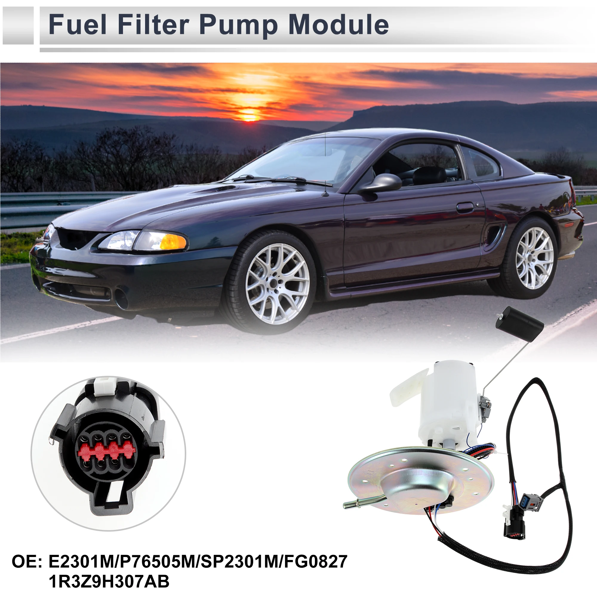 

Топливный насос X Autohaux в сборе для Ford Mustang 200-114, 3,8 л, 3,9 л, 4,6 л, номер E2301M, запасные части для системы автоматической подачи топлива