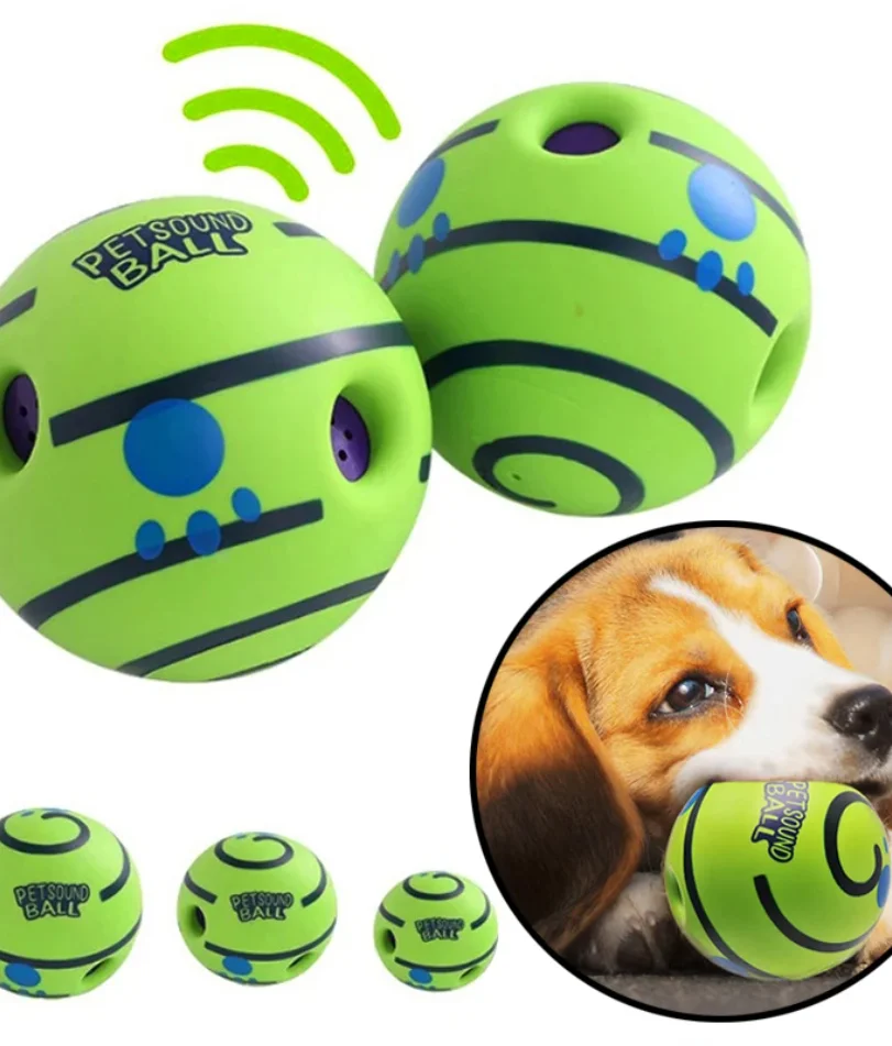 

Dog Toy Wobble Wag Giggle Ball Getting Dog Attention Toy Fun Giggle Sounds When Rolled or Shaken Pets Know Best As Seen On TV