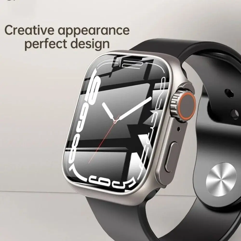 Внешний вид Upgrade Ultra 49 мм Change to Ultra Case Upgrade Case PC Закаленная защитная пленка для экрана для Apple Watch 8 7 6 5 4 SE