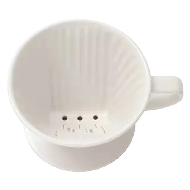 -For Pour High Quality White Ceramic Coffee Dripper Filter Cup