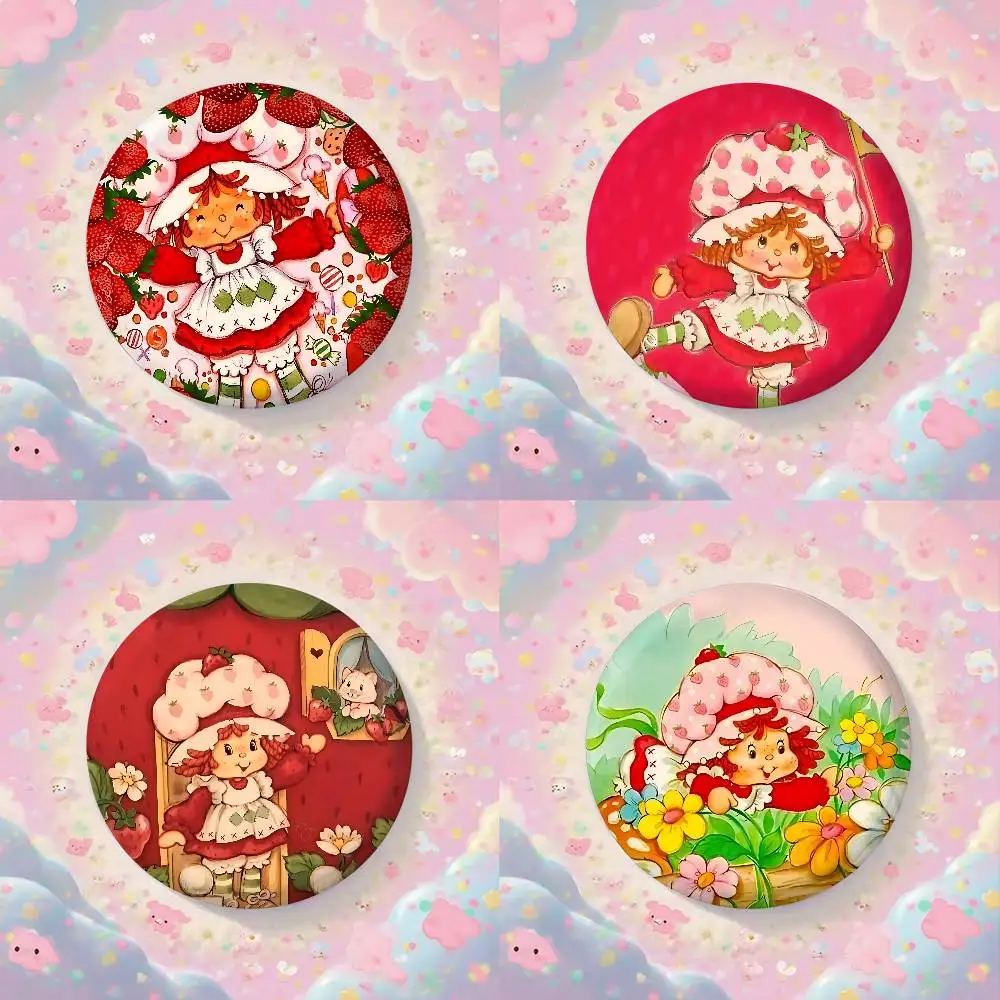 Cute Doll S-strawberry S-shortcake Instagram-style Cartoon Badges, Versatile Decorative Accessories And Gifts